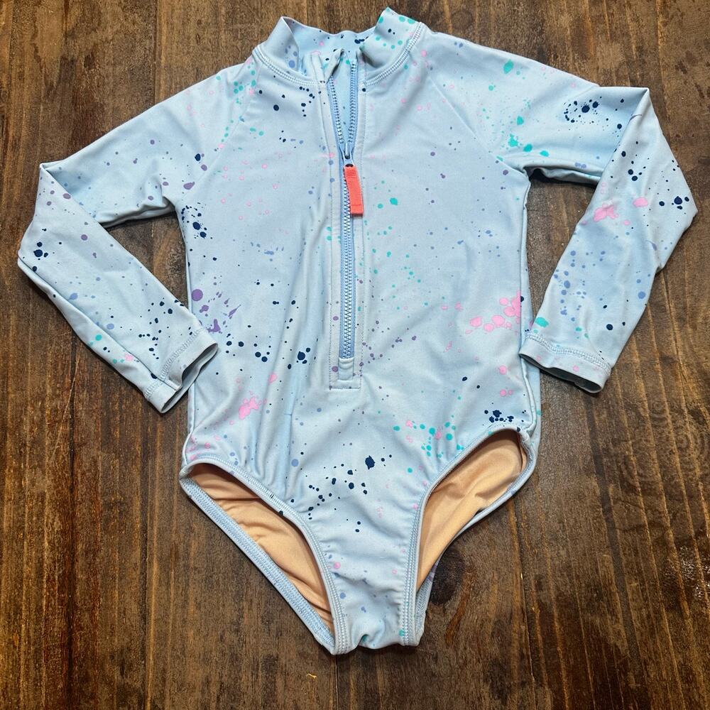 Crewcuts long sleeve rashguard sz 3 Girls UPF Swimsuit